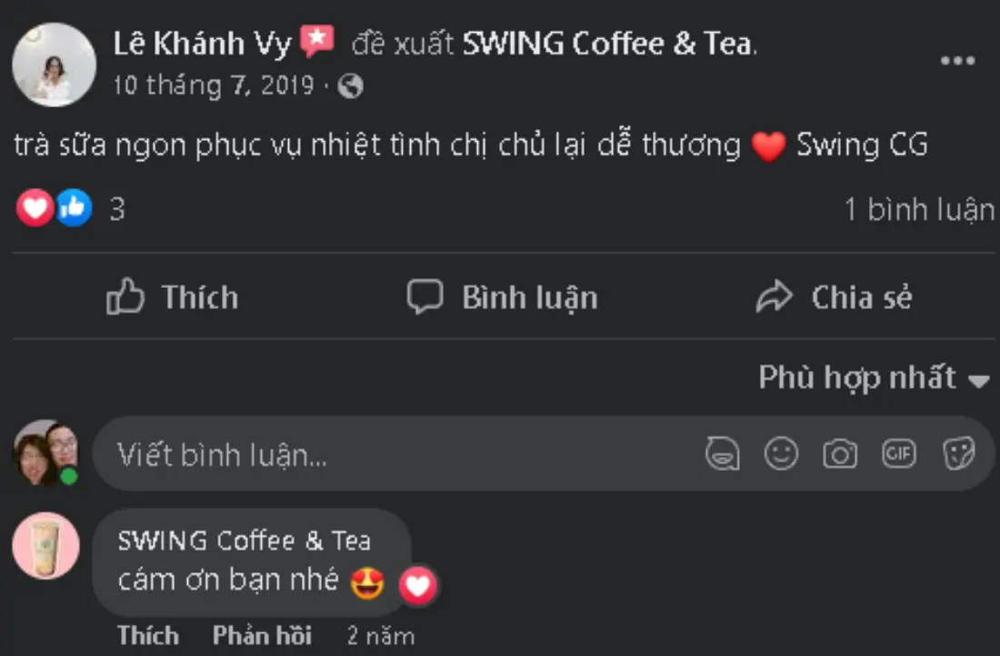 Thi&ecirc;n đường tr&agrave; sữa Swing coffee and Tea khiến giới trẻ m&ecirc; mẩn 8