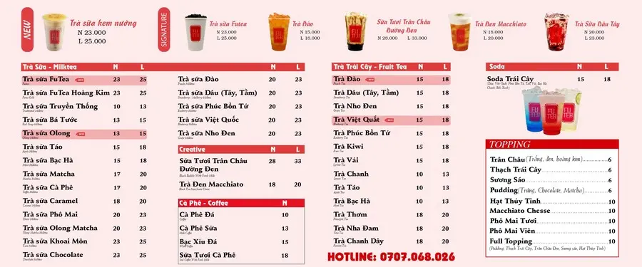 Gh&eacute; Tr&agrave; sữa Fu Tea thưởng thức đồ uống ngon bổ rẻ nổi tiếng 5