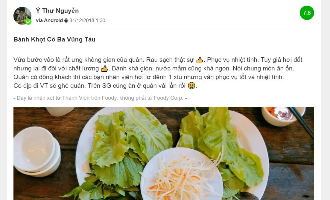 B&aacute;nh khọt C&ocirc; Ba Vũng T&agrave;u - M&oacute;n ăn d&acirc;n d&atilde; đậm đ&agrave; kh&oacute; cưỡng 7