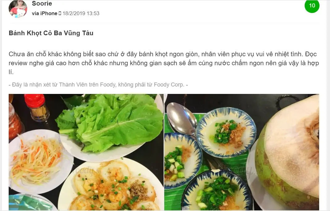 B&aacute;nh khọt C&ocirc; Ba Vũng T&agrave;u - M&oacute;n ăn d&acirc;n d&atilde; đậm đ&agrave; kh&oacute; cưỡng 9