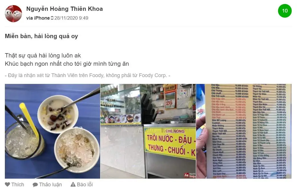 Ch&egrave; Hiệp Vũng T&agrave;u - Tụ điểm nạp đường cho người chơi hệ ngọt lịm tim 12