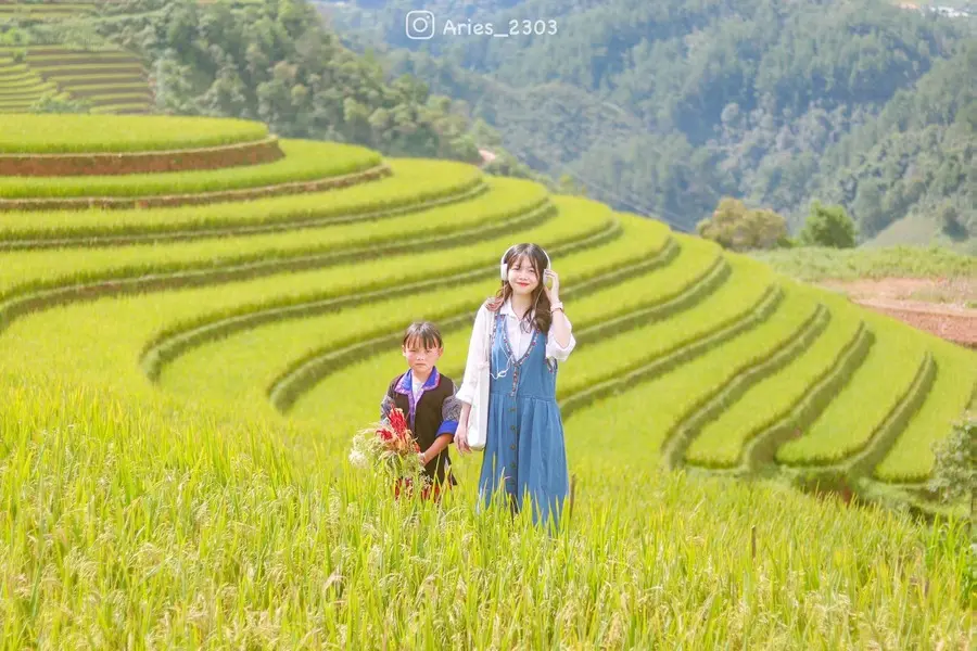 Review M&ugrave; Cang Chải c&ugrave;ng h&agrave;nh tr&igrave;nh kh&aacute;m ph&aacute; m&ugrave;a v&agrave;ng của bạn Hiền Mai 4